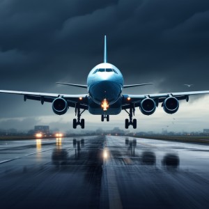 عکس هواپیما مسافری بری در حال فرود با کیفیت بالا