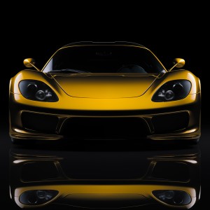 عکس ماشین اسپرت زرد رنگ با کیفیت بالا