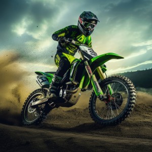 عکس 8k موتور سیکلت کراس با کیفیت بالا