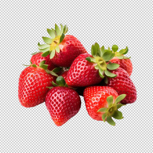 عکس png توت فرنگی تازه با کیفیت بالا و بدون خام