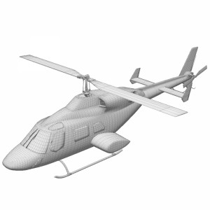 مدل سه بعدی هلی کوپتر