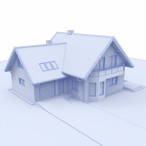 مدل سه بعدی خانه ویلایی مجلل