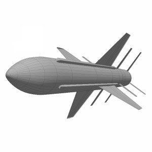 مدل سه بعدی راکت موشک