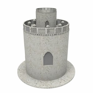 مدل سه بعدی 3D برج کبوتر کبوترخانه با کیفیت بالا