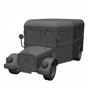 مدل سه بعدی اتوبوس قدیمی