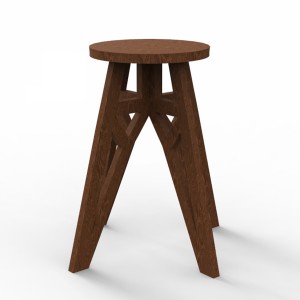 مدل سه بعدی صندلی چوبی