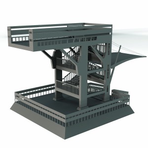 مدل سه بعدی برج فلزی