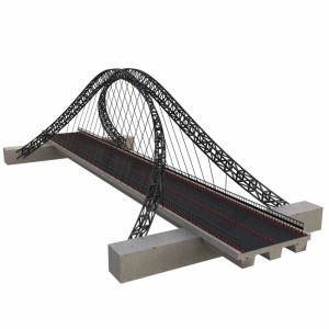 مدل سه بعدی 3D پل مدرن ماشین رو