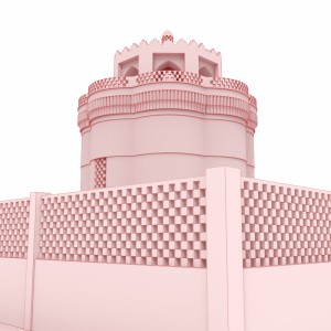 مدل سه بعدی برج کبوتر کبوترخانه اصفهان